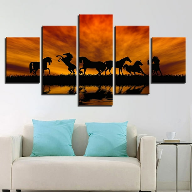 Blue Eyes Tiger Animals Canvas Prints Painting Wall Art Home Decor Picture 5PCS Blue Eyes Tiger Animals Canvas Prints Painting Wall Art Home Decor Picture 5PCS